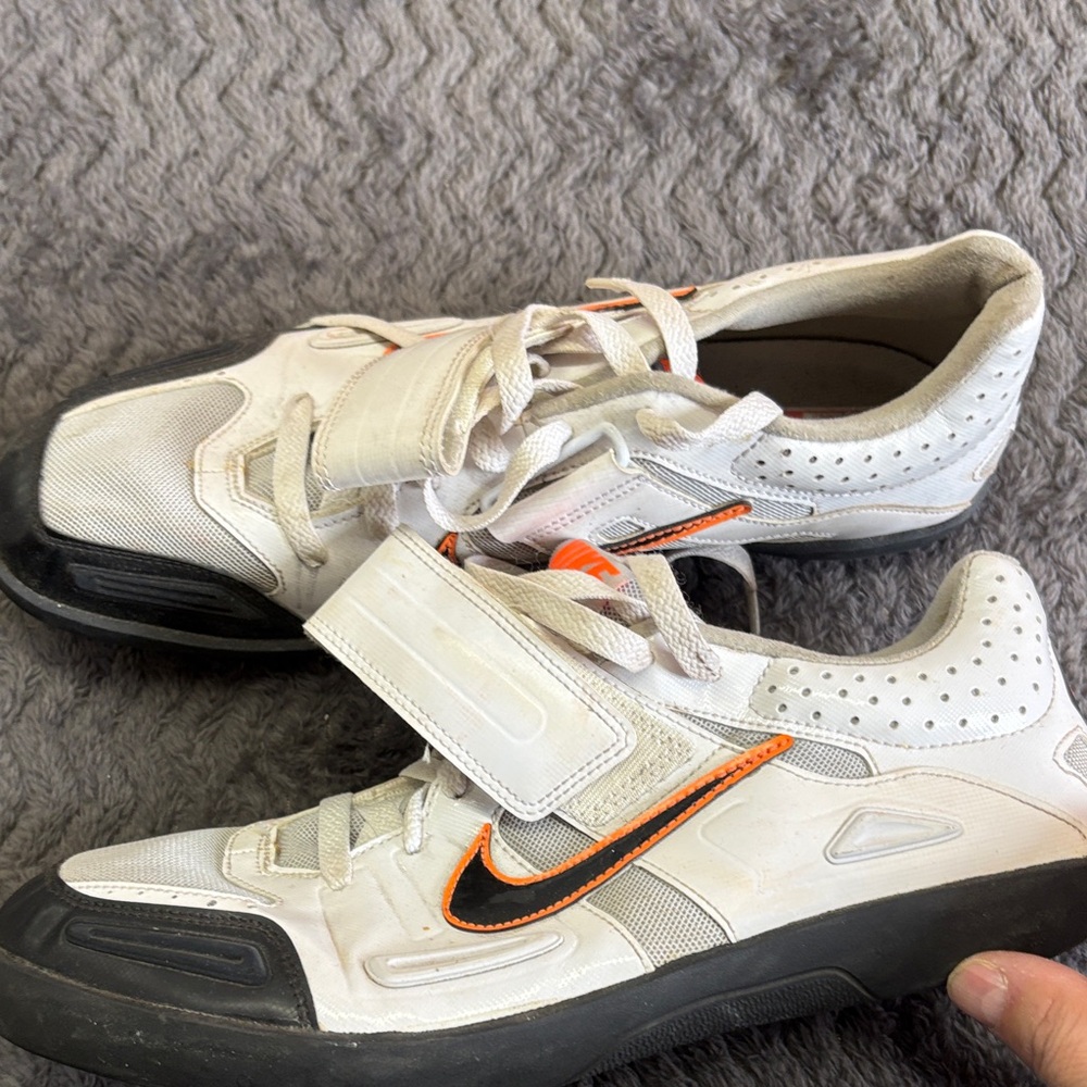 Vintage Nike Bowerman Track & Field Shoes Mens Size 10 Orange White 383825-101